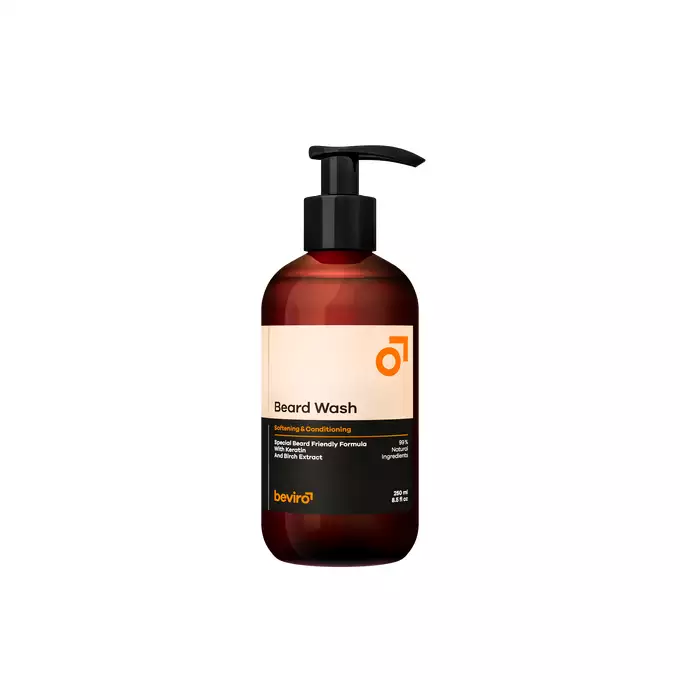 Beviro Natural Beard wash - Naturalny szampon do mycia brody o lekkim cytrusowym zapachu 250ml
