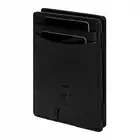 James Hawk Flip wallet black - Dwustronnie otwierany czarny portfel na karty