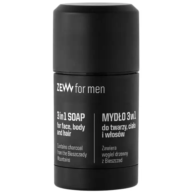 ZEW - Mydło 3w1 z węglem drzewnym w sztyfcie 85ml