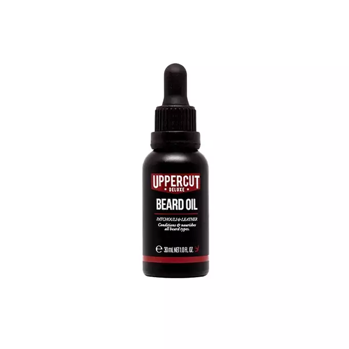 Uppercut Deluxe Beard Oil -  Olejek do brody o zapachu paczuli oraz skóry 30ml