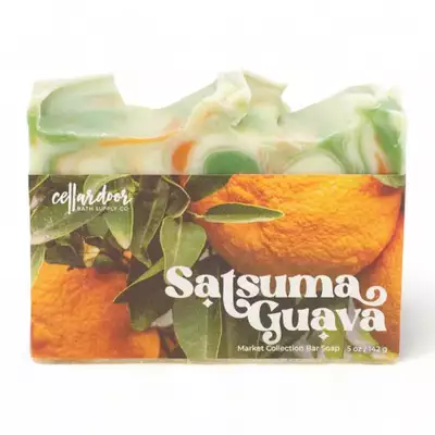 Cellar Door Satsuma Guava - mydło w kostce o tropikalnym zapachu mandarynki i gujawy 142g