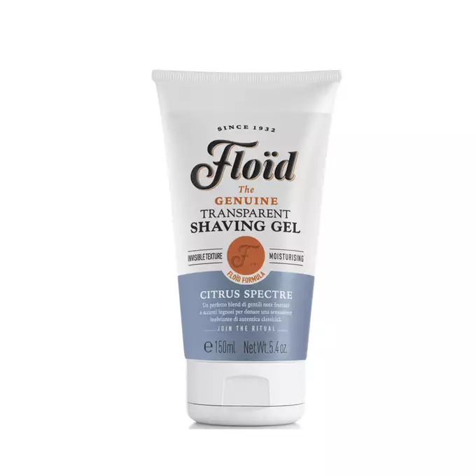 Floid Transparent shaving gel Citrus spectre - Żel do precyzyjnego golenia o zapachu cytrusów 150ml