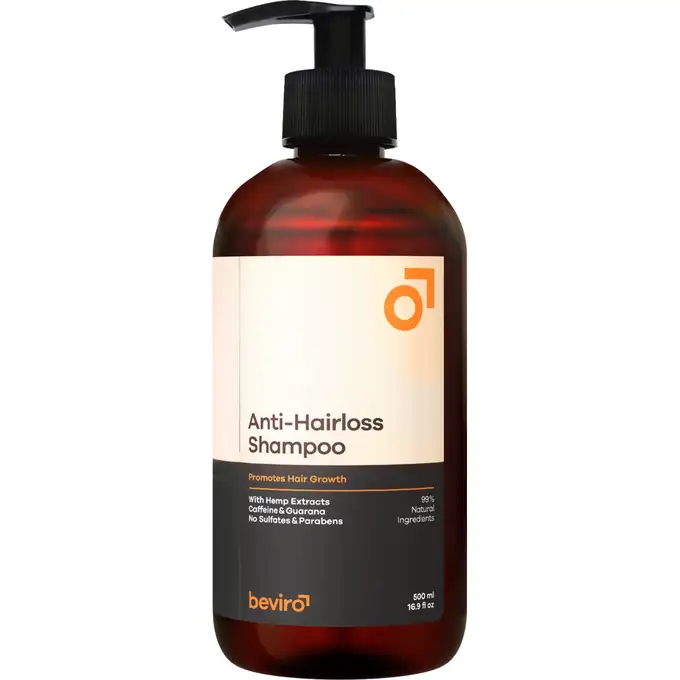 Beviro Anti-hairloss shampoo - Wzmacniający szampon do włosów z kofeiną i guaraną 500ml
