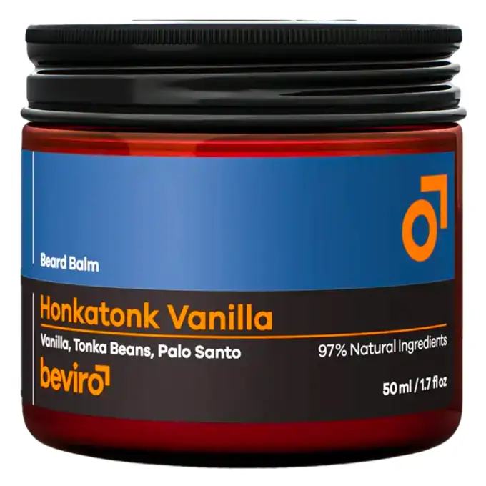 Beviro Honktatonk Vanilla beard balm - Balsam do brody o zapachu wanilii, tonki i palo santo 50ml