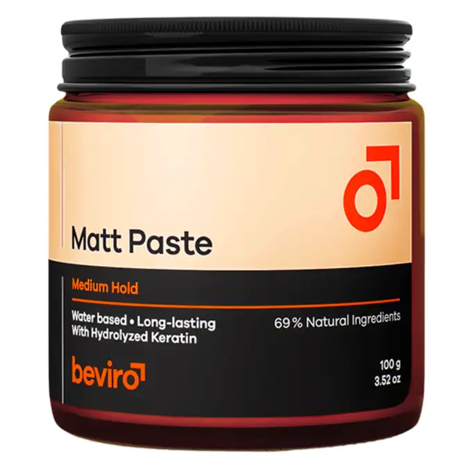 Beviro Matt paste medium hold - matowa pasta do włosów o średnim utrwaleniu 100g
