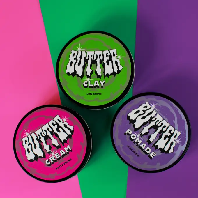 Pan Drwal Butter - Zestaw 3 produktów do stylizacji włosów, pomada, glinka oraz krem - doskonały prezent!