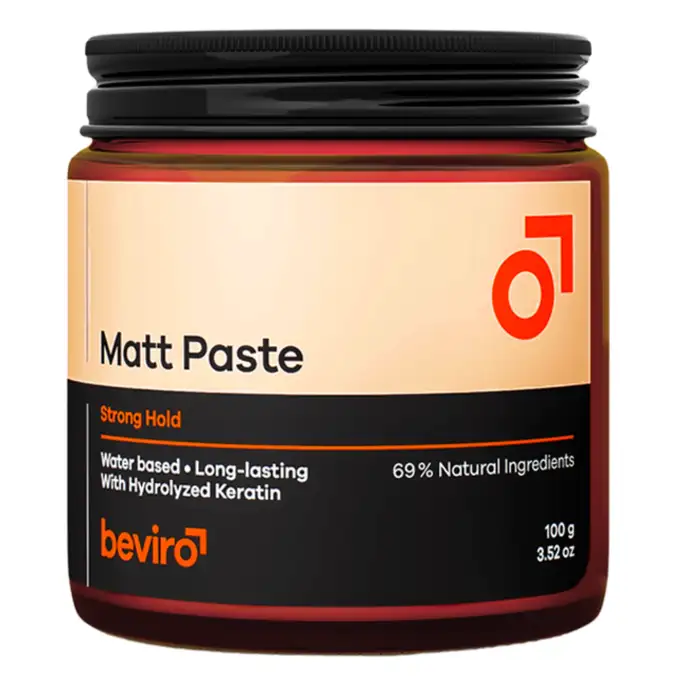 Beviro Matt paste strong hold - matowa pasta do włosów o mocnym chwycie 100g