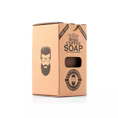 Dr K Soap Irish Coffee Soap - Bezzapachowe naturalne mydło do ciała  2x112g