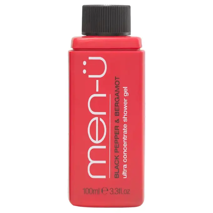 men-u Męski energetyzujący żel pod prysznic czarny pieprz, bergamotka - uzupełnienie 100ml