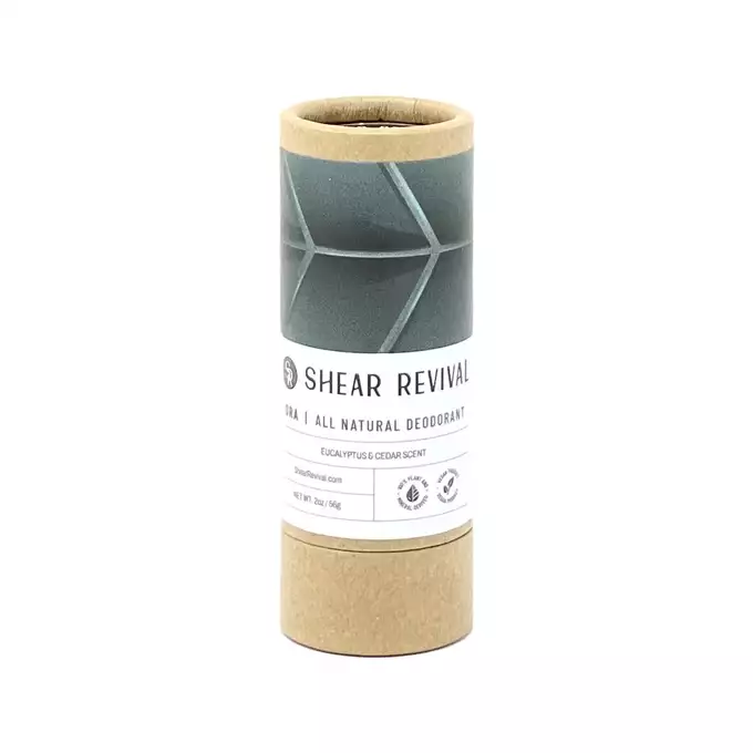 Shear Revival Ora All Natural Deodorant - Męski naturalny dezodorant w sztyfcie o zapachu eukaliptusu i drzewa cedrowego 56g