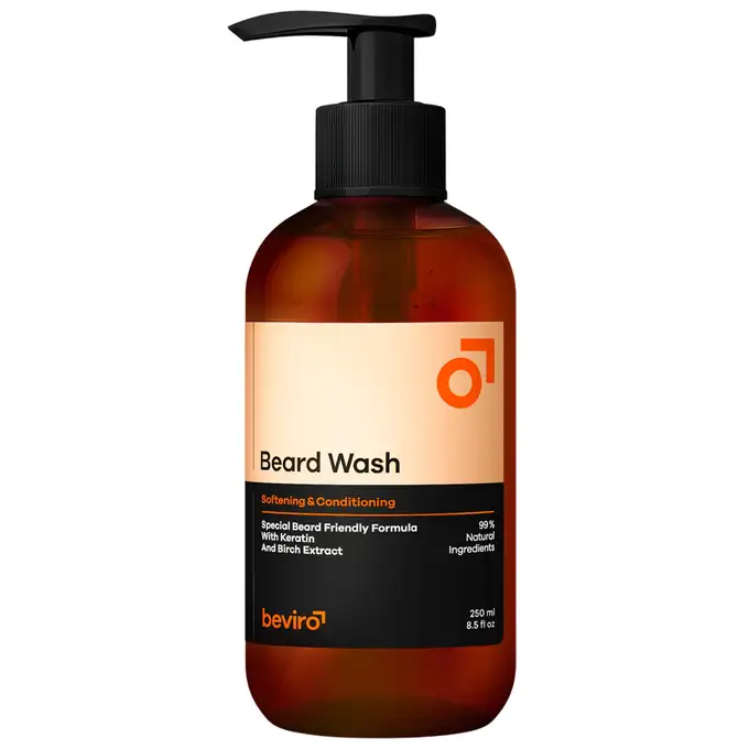 Beviro Natural Beard wash - Naturalny szampon do mycia brody o lekkim cytrusowym zapachu 250ml