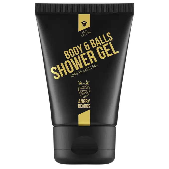 Angry Beards Niesamowity żel pod prysznic do ciała i jajek, zapach JACK SALOON 50ml