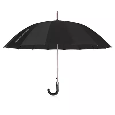 Betlewski - Duży czarny parasol półautomatyczny śr. 115cm