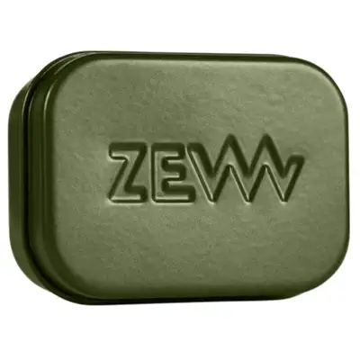 ZEW Zielona aluminiowa zamykana mydelniczka na mydła Zew for men