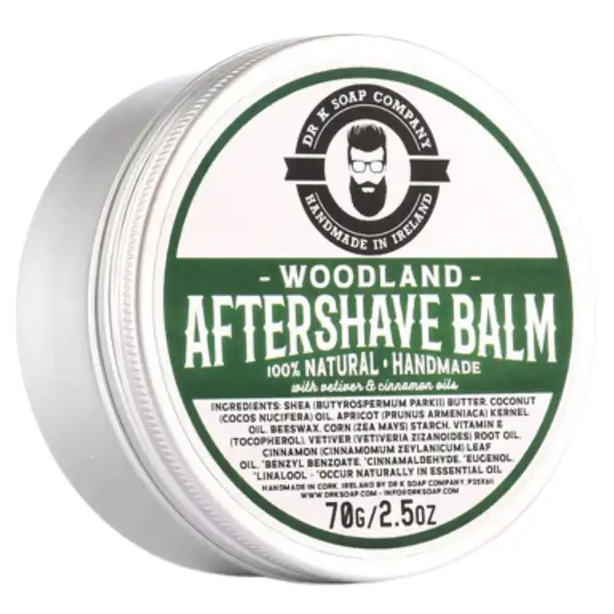 Dr K Soap Woodland aftershave balm - Balsam po goleniu o zapachu cedru, pomarańczy i sosnowych igieł 70 g