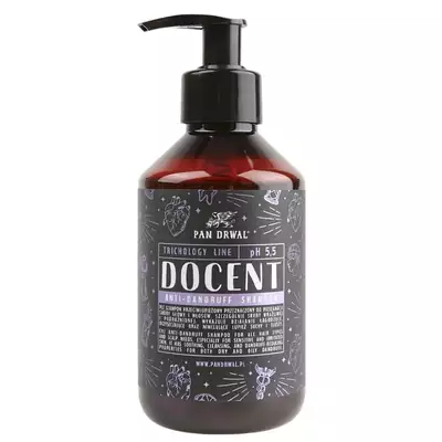 Pan Drwal Docent - Szampon przeciwłupieżowy do włosów z pantenolem 250 ml