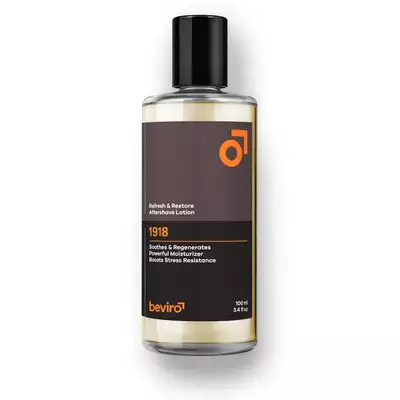 Beviro Refresh and Restore Aftershave Lotion 1918 - Woda po goleniu o drzewno korzennym zapachu 100ml