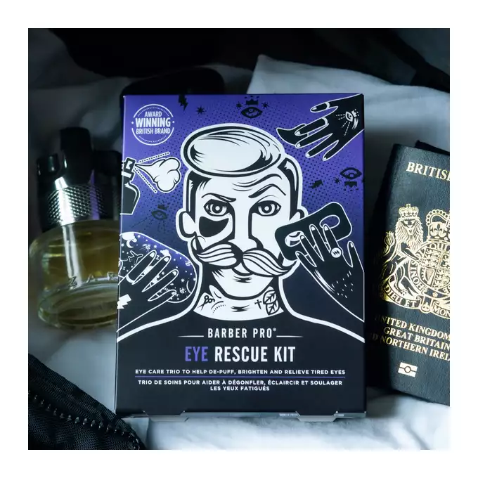 Barber Pro Eye rescue kit - Zestaw maseczek do pielęgnacji i na rozluźnienie skóry wokół oczu