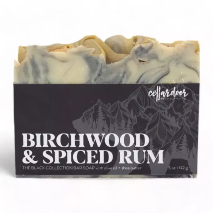Cellar Door Birchwood and spiced rum - Perfumowane mydło w kostce o zapachu rumu, przypraw i drzewa 142g
