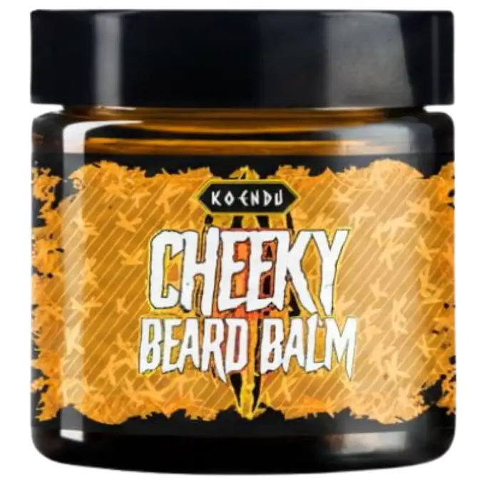 Koendu cheeky - odżywczy balsam do stylizacji brody o zapachu pomarańczy, owoców tropikalnych i białej ambry 45g