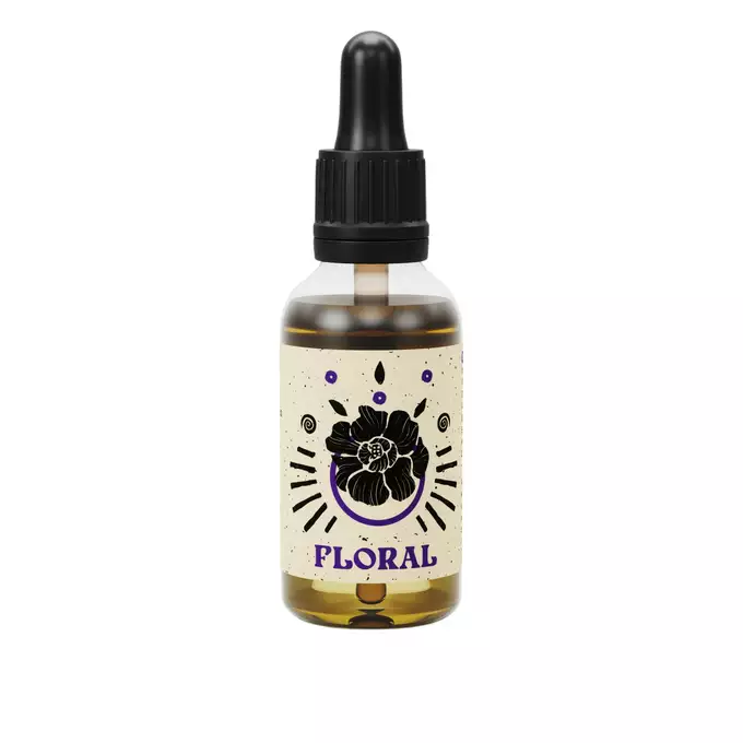 By Elementum mollis Floral - olejek do brody o zapachu białych kwiatów, porzeczki oraz mango 30ml