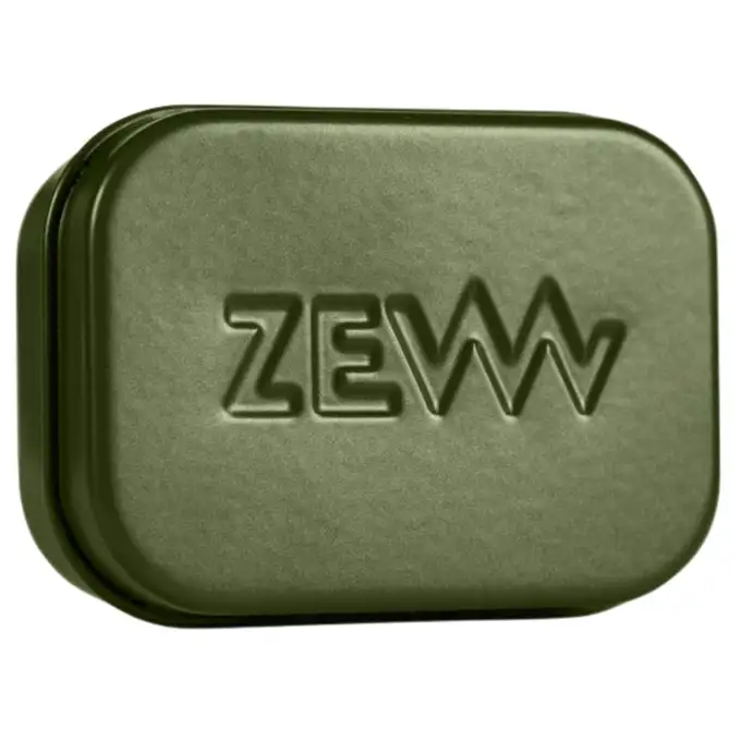 ZEW Zielona aluminiowa zamykana mydelniczka na mydła Zew for men