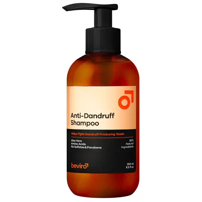Beviro Anti-dandruff shampoo - Naturalny szampon przeciwłupieżowy 250ml