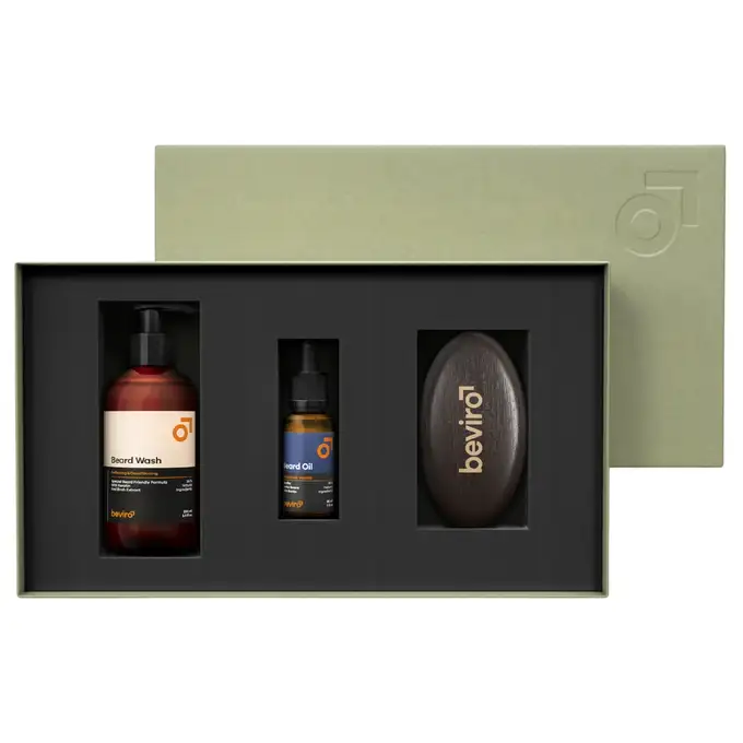 Beviro - Honkatonk Vanilla Beard Care Kit - Zestaw do pielęgnacji brody (olejek, szampon oraz szczotka)