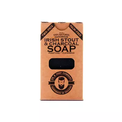 Dr K Soap Irish Stout &amp; Charcoal Soap - naturalne mydło do ciała z dodatkiem węgla aktywowanego 2x112g