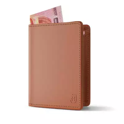 James Hawk TRAVEL Smart Wallet Camel - Pojemny portfel turystyczny w kolorze jasnobrązowym