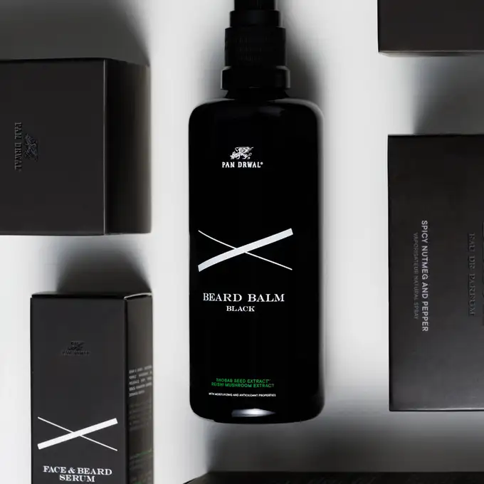 Pan Drwal Black - Serum do twarzy i brody 10 ml