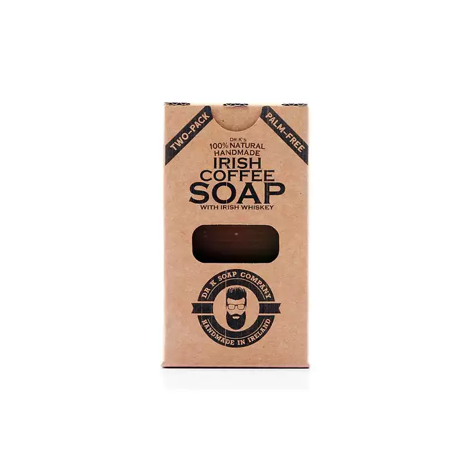 Dr K Soap Irish Coffee Soap - Bezzapachowe naturalne mydło do ciała  2x112g