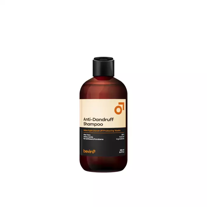 Beviro Anti-dandruff shampoo - Naturalny szampon przeciwłupieżowy 250ml
