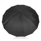 Betlewski - Duży czarny parasol półautomatyczny śr. 115cm