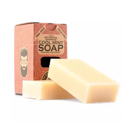 Dr K Soap Man Soap - Cool Mint - Naturalne mydło do ciała o miętowo-ziołowym zapachu 2x112g 