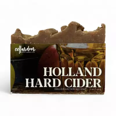 Cellar Door Holland hard cider - mydło w kostce o rześkim zapachu cydru, przypraw i skórki pomarańczowej 142g