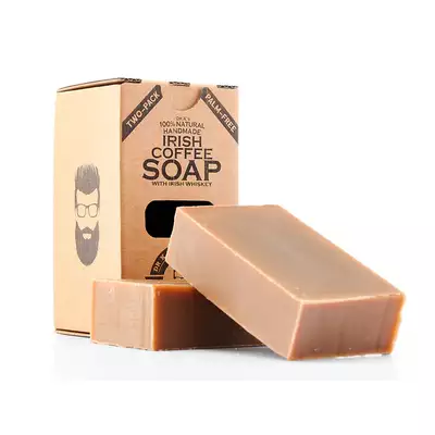 Dr K Soap Irish Coffee Soap - Bezzapachowe naturalne mydło do ciała  2x112g