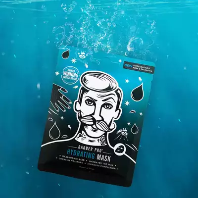 Barber Pro Hydrating face sheet mask - Nawilżająca maska do twarzy z kwasem hialuronowym