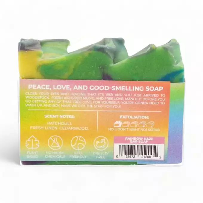 Cellar Door Rainbow haze - mydło w kostce o świeżym zapachu paczuli, drzewa cedrowego i świeżej pościeli 142g