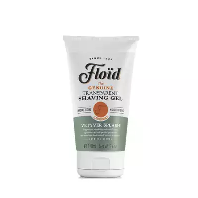 Floid Transparent shaving gel Vetyver splash - Żel do precyzyjnego golenia o zapachu vetyver splash 150ml
