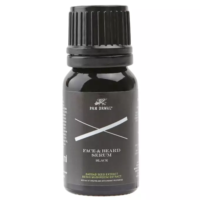 Pan Drwal Black - Serum do twarzy i brody 10 ml