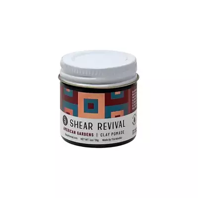 Shear Revival American Garden clay pomade - Glinka do stylizacji o mocnym chwycie i matowym efekcie o zapachu pomarańczy i drzewa 28g
