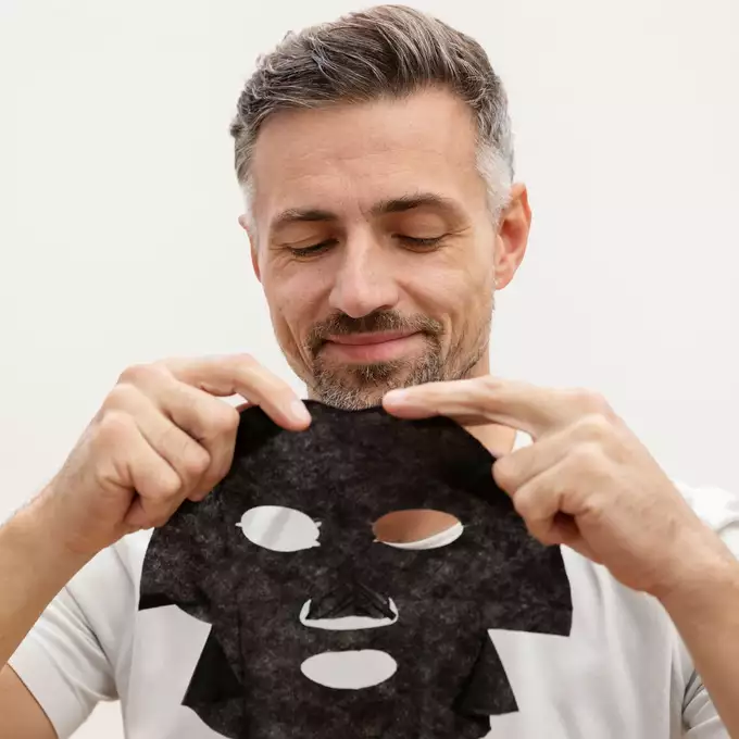 Barber Pro Anti-ageing face sheet mask - przeciwzmarszczkowa maska do twarzy z witaminą C