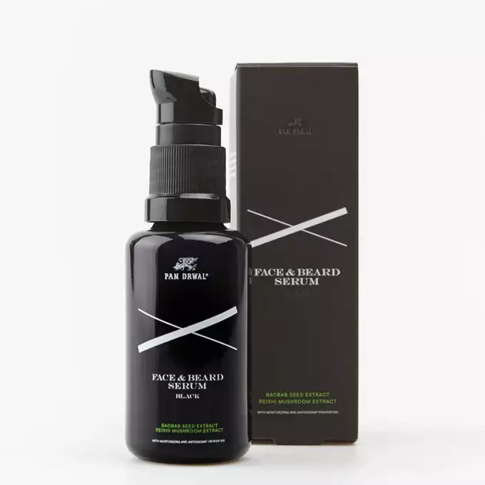 Pan Drwal Black - Serum do twarzy i brody 30 ml
