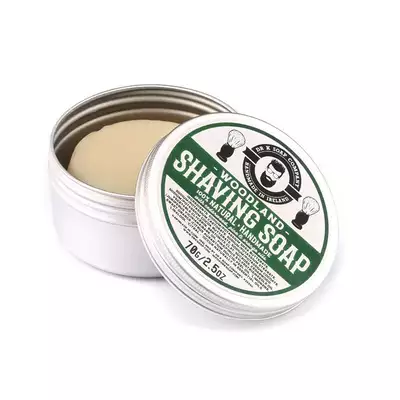 Dr K Soap Shaving soap Woodland - męskie mydło do golenia o zapachu cedru, pomarańczy i sosnowych igieł 70 g