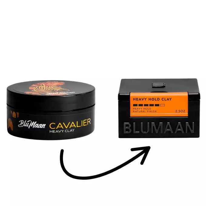Blumaan Heavy Hold Clay - Glinka do włosów o bardzo mocnym chwycie 71g