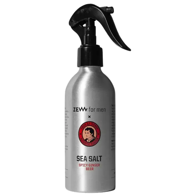 Zew for Men zestaw do stylizacji włosów - Pomada messy hair, sól morska x Thomas Henry i roller 