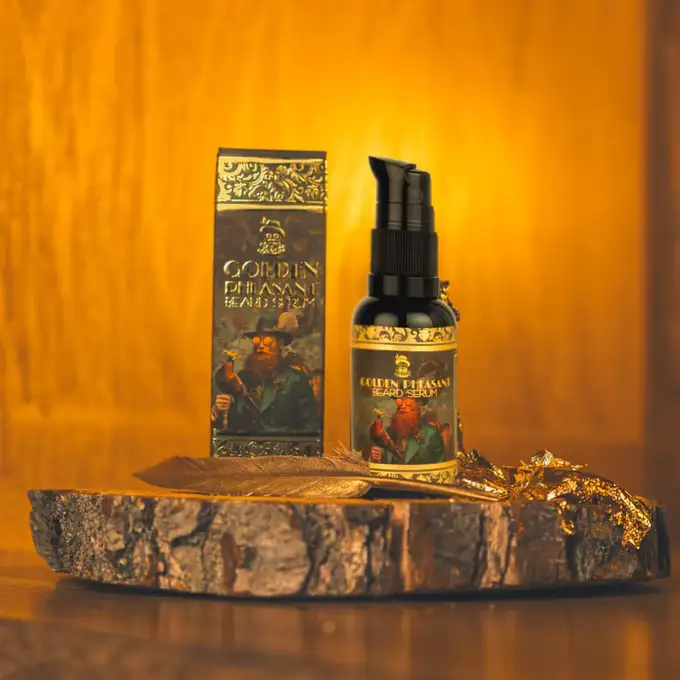 Jobski Cosmetics Golden Pheasant - Regeneracyjno wzmacniające serum do brody 30ml 