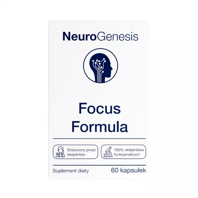 Neurogenesis Focus Formula - Suplementy diety wzmacniające koncetrację 60 kapsułek