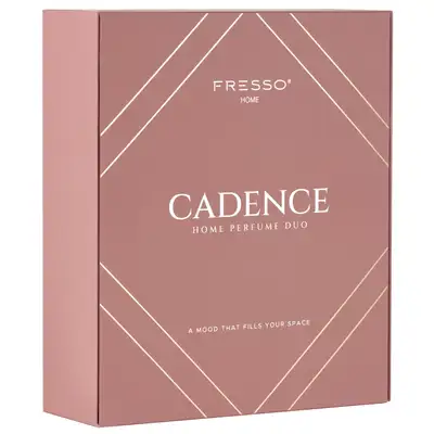 [Zestaw] Fresso Dyfuzor zapachowy Cadence - oryginalny zapach kawy, paczuli oraz jaśminu 100ml + Fresso Home Perfumy do wnętrz w sprayu Cadence 500ml + Fresso Home Perfume DUO Cadence Gift Box